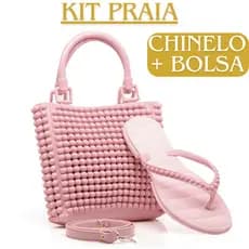 Kit Sandália + Bolsa Feminina Blogueira