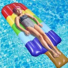 E Grande Boia Inflável Picolé 175cm Grande Gigante Piscina Parque aquático Praia