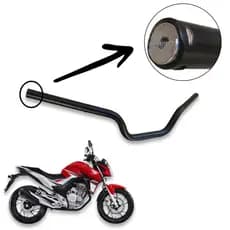 Guidão CB Twister 250 Preto Modelo Original com Fixação para os Pesos 2016 A 2023