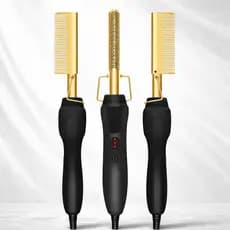 Pente Alisador Cabelo Eletrico Rapido Modelador Milimetrico Uso Domestico Profissional Bivolt