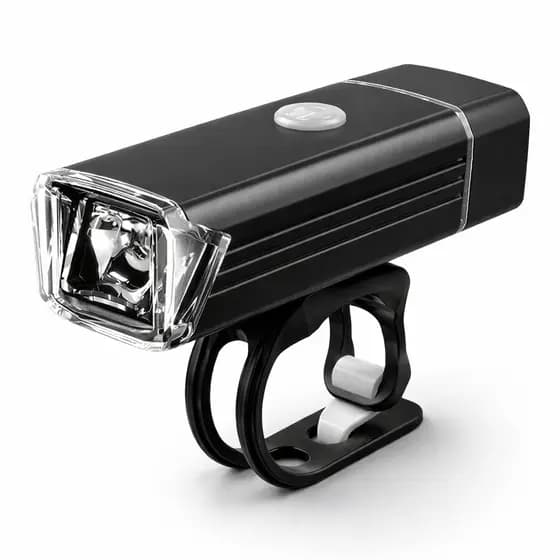 Farol Dianteiro para Bicicleta LED 180 Lumens Recarregável USB Alumínio 1200mAh