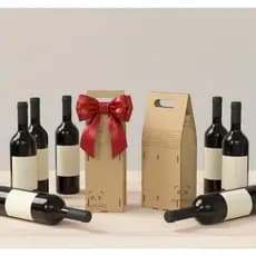 Sacola de Mdf Com Alça Para 1 e 2 Garrafas em MDF Cru Envio Imediato