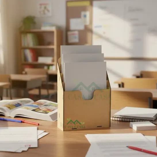 Porta Prontuário em MDF 3 Divisórias A4 – Organizador de Documentos