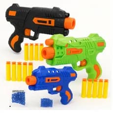 Brinquedo Lança Dardos 2 em 1 Espuma e Bolinhas de Água