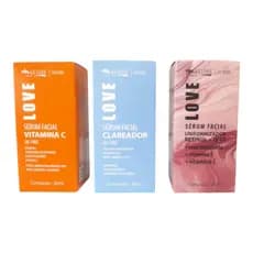 Sérum Facial Vitamina C e Clareador de Manchas pele ,Sérum Retinol + Q10 Max Love