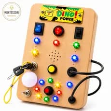 Painel Sensorial Infantil LED Montessori Educativo Interativo
