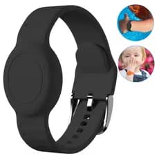 Pulseira De Silicone Compatível Com Rastreador Airtag À Prova D’água Impermeável, antiperda(NÃO ACOMPANHA AIRTAG)