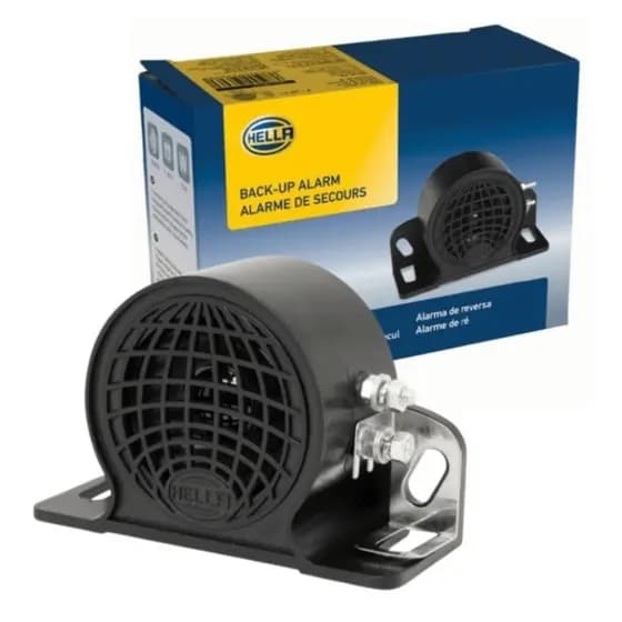 Sirene Alarme Marcha Ré Universal Multivolt 12v a 24v Sirene Ré Caminhão Van Ônibus Trator
