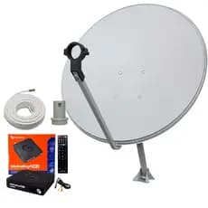 Kit Antena Midiabox SE-2 Receptor Digital Antena Ku LNBF Cabo 15 m