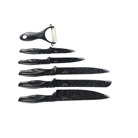 Kit 6 Facas de Cozinha Uso Diário – Corte Prático e Resistente