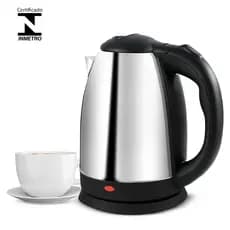 Chaleira Elétrica Térmica Inox 1,8L com Tampa Bule Moderno Resistente Cozinha Prática Rápida Segura
