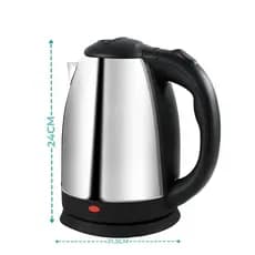 Chaleira Elétrica Inox 1.8L – Ferve Água Rápido com Tampa e Luz LED | 127V / 220V | Design Moderno