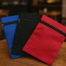 kit 3 BOLSA TRASNVERSAL UNISSEX FORRADA POR DENTRO OTIMO TAMANHO 3 CORES