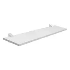 Prateleira 25x60x1,5 Branca MDF com Suporte Bico de Tucano Cozinha Sala Quarto Livros Decorativa