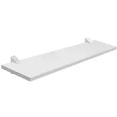 Prateleira 20x60 MDF Branca/Preta/Marrom com 2 Suporte Para Sala Quarto Livro Cozinha Decorativa