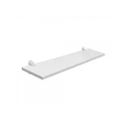 Prateleira Reta 60X20 cm Mdf Lisa com Suporte para Decoração Parede Cozinha Sala Quarto