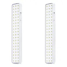 Kit 2 Luminárias de Emergência 60 LEDs 5W 6500K(Luz Branca) – Bivolt(110v/220v) Recarregável CTB