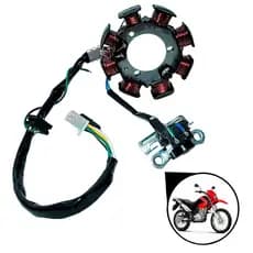 Estator Magneto Gerador Energia Honda Nxr 125 Bros OHC 2003 2004 2005 Com Bobina
