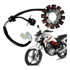 Estator Magneto 12 Polos Compatível Honda CG Titan / Fan 150 2014-2015 / 160 2016-2024 Bros 160