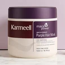 Máscara Matizadora Karmeell Hair 500g Desamareladora Hidratante Brilho Intenso Tratamento Capilar
