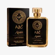 Perfume  Lattafa ABC Asan Árabe Masculino 100ml Eau Parfum Intenso Luxo Fixação Prolongada
