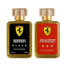Kit 2 Perfumes Ferrari Scuderia Red e Black Masculino 100ml Importados Intenso Elegante Duradouro