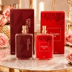Kit 2 Perfumes Femininos 100ml Aromas Variados Elegantes e Sofisticados