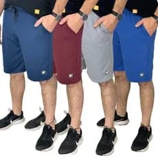 4 Bermuda Treino Masculina Moletom Confortável Barata