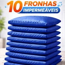Kit 10 Capa Protetora de Travesseiro Impermeável Fronha Anti-ácaro, Antialérgico Antimofo Silenciosa