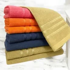 Toalha de Banho + Toalha de Rosto 100% Algodão Custo Beneficio Alta Absorção