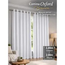 Cortina Oxford Premium Corta Luz Sala Quarto Escritorio 190x200cm