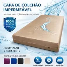 Capa de Colchão Solteiro Hospitalar 100% Impermeável Fácil de Lavar Antialérgico e Antiácaro