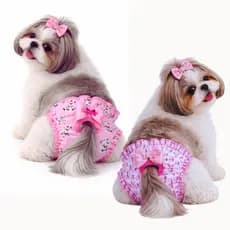 2 Calcinha +1 BOLINHA INTERATIVA Pet Higiênica Cães Gatos  Roupa Cachorro Calça Fisiológica Animais