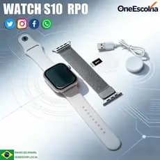2026 smartwatch S10 Pro Mini Watch Série 10 Chamadas Bluetooth Monitoramento Cardíaco Calculadora à prova d'água