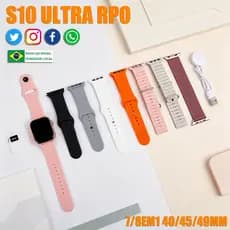 Novo Smartwatch S10 Pro MAX com Chamada Bluetooth e Monitor de Pressão Arterial impermeável Compatível com Android iOS