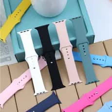 Cinto de borracha universal para Smartwatch e iWatch 42-49mm – pulseira de silicone confortável para