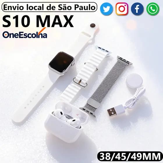 2026 smartwatch Fone de ouvido Bluetooth 4 em 1 Chamadas Bluetooth Monitoramento Saúde Calculadora Envio de São Paulo
