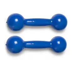 Par Halteres Redondos Emborrachados 4kg Azul | Exercício Físico em Casa
