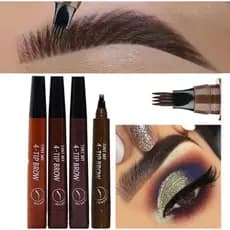 Caneta de Sobrancelha Microblading /Tatuagem em 4 Cores para Maquiagem / Lápis de Sobrancelha