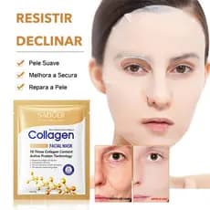 Máscara Facial de Colágeno 25g - Hidratação Profunda e Anti-rugas | Rejuvenesce e Deixa Pele Firme