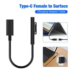 Adaptador Carregador USB Tipo C para Surface Connect 45W PD, Adequado para Surface Pro9/8/7 Go2/3