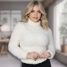 Casaco Cacharrel Teddy Blusa De Pelinho Inverno Peludo Sherpa Frio