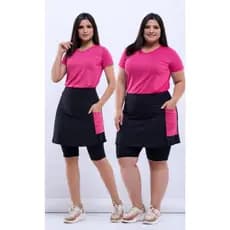 Conjunto Short Saia e Blusa Fitness Cristã Evangélica Academia Caminhada P ao XG Lançamentos [CONJUNTO]