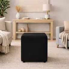 Capa Para Puff 4 Pçs em Malha Quarto / Sala Com Elastico - Diversas Cores