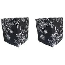 Kit c/ 02 Capas Puff Estampadas 35cmx45cm Malha Gel - Várias Estampas