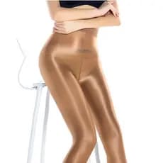 70d Meias Femininas De Cetim Brilhante Meia Calça Anti Celulite Meias brilhantes ultrafinas KL