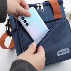 Bolsa Térmica Frasqueira Alça Transversal Marmita Alimento De Alta Qualidade Adequada Para Viagens De Piquenique NRPraia