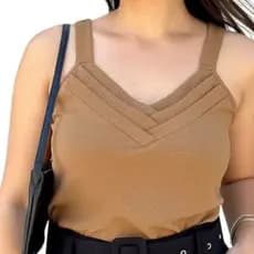 Blusinha Regata Feminina Básica Casual Moda 2025 ENTRGA RAPIDA