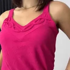 Blusa Feminina Regata Alça Regulavel Blusinha Regatinha Tecido Duna Liso Qualidade Top M/G/GG ENTREGA RAPIDA