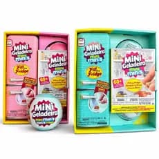 Mini Geladeira Fill The Fridge + 2 Bolas Surpresa Miniaturas Realistas